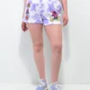 A-Lab Jana Mushroom Purple Tie Dye Sweat Shorts