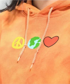 A-Lab Visualize Peace Orange Tie Dye Hoodie 6 A-Lab Visualize Peace Orange Tie Dye Hoodie -Swimwear Store A Lab Visualize Peace Orange Tie Dye Hoodie 352768 alt1 US