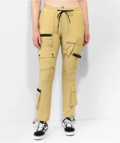 American Stitch Khaki Nylon Cargo Pants -Swimwear Store American Stitch Khaki Nylon Cargo Pants 357111 alt5 US