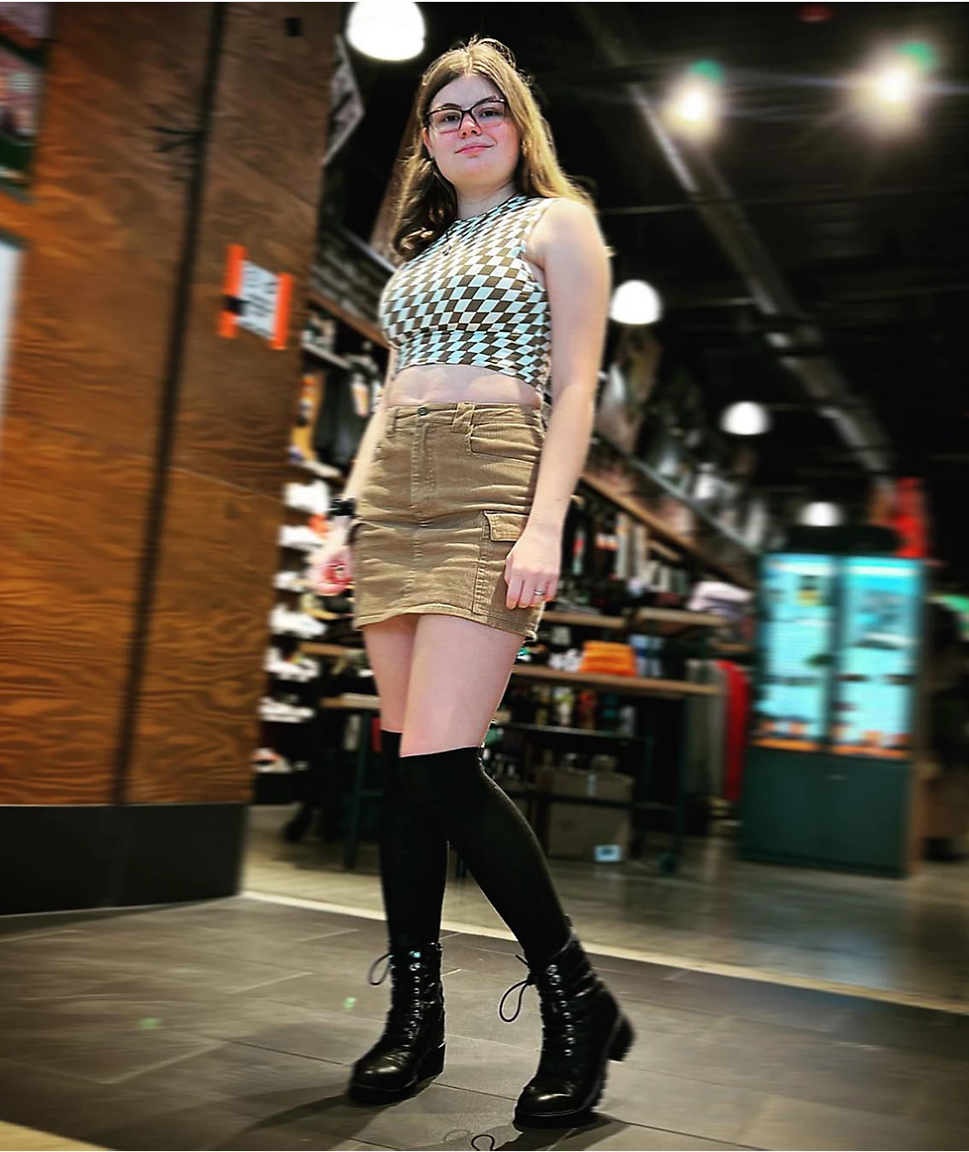 Angel Kiss Brown Corudory Belted Mini Skirt 7 Angel Kiss Brown Corudory Belted Mini Skirt - Image 7