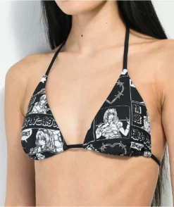 Broken Promises Arcade Mode Black Triangle Bikini Top -Swimwear Store Broken Promises Arcade Mode Black Triangle Bikini Top 353150 alt1 US
