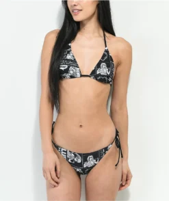 Broken Promises Arcade Mode Black Triangle Bikini Top -Swimwear Store Broken Promises Arcade Mode Black Triangle Bikini Top 353150 alt2 US