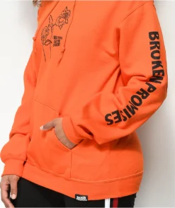 Broken Promises Could Be Different Orange Hoodie -Swimwear Store Broken Promises Could Be Different Orange Hoodie 295732 alt1 US