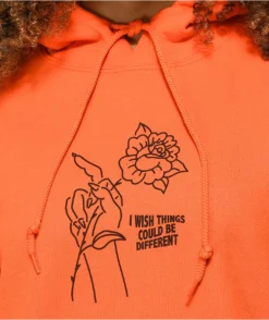 Broken Promises Could Be Different Orange Hoodie -Swimwear Store Broken Promises Could Be Different Orange Hoodie 295732 back US