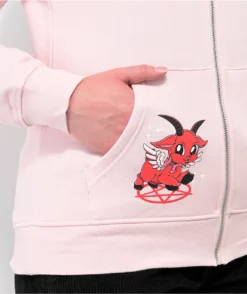 Broken Promises Emo Girl Pink Zip Hoodie 8 Broken Promises Emo Girl Pink Zip Hoodie -Swimwear Store Broken Promises Emo Girl Pink Zip Hoodie 363916 alt2 US