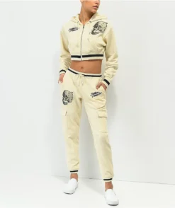 Broken Promises Jawbreaker White Cargo Sweatpants -Swimwear Store Broken Promises Jawbreaker White Cargo Sweatpants 353428 alt3 US