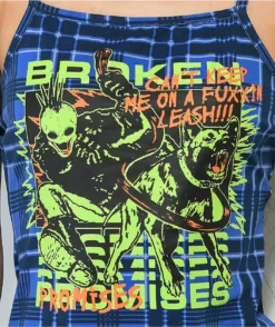 Broken Promises Leash Blue Plaid Tank Dress -Swimwear Store Broken Promises Leash Blue Plaid Tank Dress 356479 alt2 US