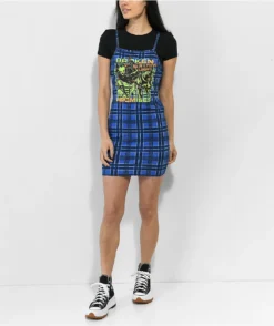 Broken Promises Leash Blue Plaid Tank Dress -Swimwear Store Broken Promises Leash Blue Plaid Tank Dress 356479 alt6 US