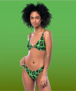Broken Promises Reaper Guide Green Triangle Bikini Top -Swimwear Store Broken Promises Reaper Guide Green Triangle Bikini Top 353146 alt5 US