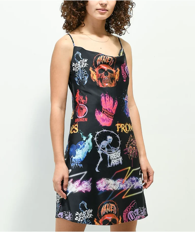 Swimwear Store 22 Swimwear Store -Swimwear Store Broken Promises Simulation Black Tank Dress 355402 front US 768x913 1