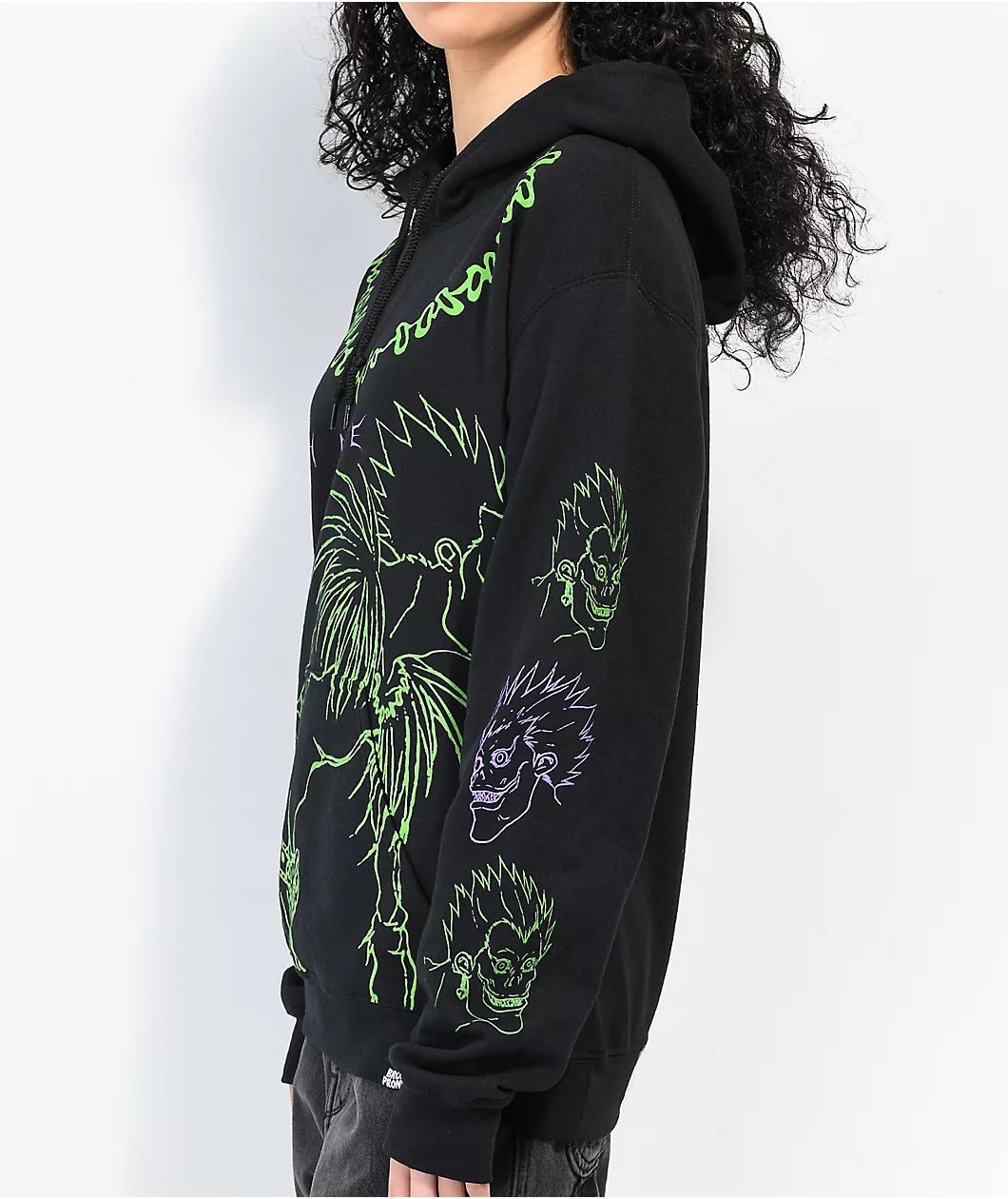 Broken Promises X Death Note Ryuk Line Black Hoodie 5 Broken Promises X Death Note Ryuk Line Black Hoodie - Image 5