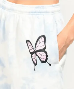 By Samii Ryan Angel Butterfly Blue & White Tie Dye Sweat Shorts -Swimwear Store By Samii Ryan Angel Butterfly Blue White Tie Dye Sweat Shorts 345335 alt1 US