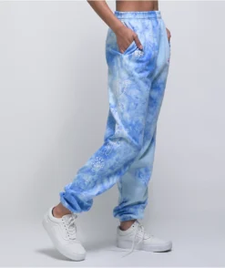 By Samii Ryan Day Dreamer Blue Tie Dye Sweatpants -Swimwear Store By Samii Ryan Day Dreamer Blue Tie Dye Sweatpants 341904 alt2 US