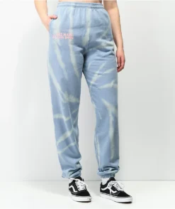 By Samii Ryan Smiley Feel Good Blue Tie Dye Sweatpants -Swimwear Store By Samii Ryan Smiley Feel Good Blue Tie Dye Sweatpants 349776 alt2 US