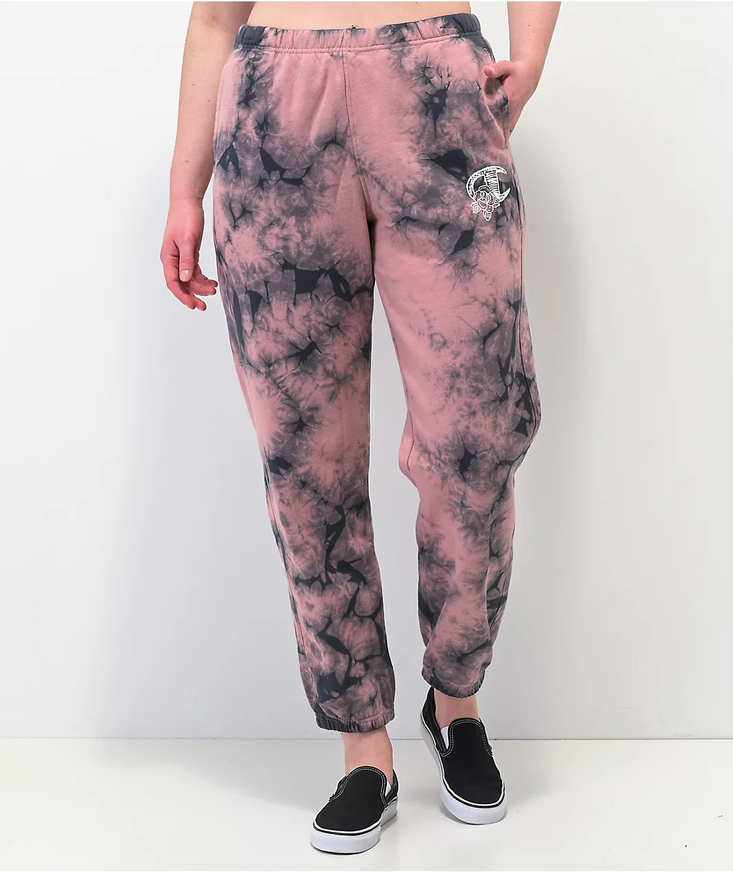 Champion Boyfriend Fit Black & Pink Galaxy Dye Sweatpants 5 Champion Boyfriend Fit Black & Pink Galaxy Dye Sweatpants - Image 5