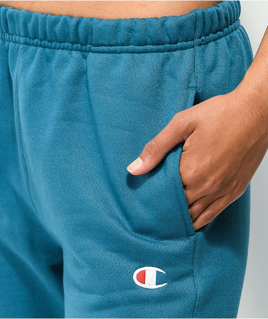 Champion Reverse Weave Boyfriend Fit Teal Sweatpants 6 Champion Reverse Weave Boyfriend Fit Teal Sweatpants - Image 6
