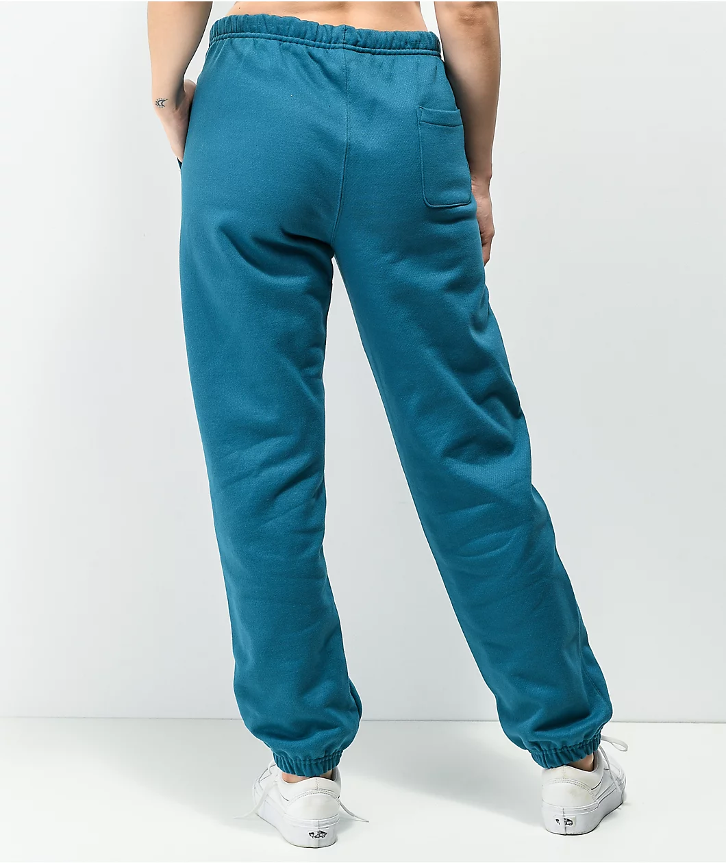 Champion Reverse Weave Boyfriend Fit Teal Sweatpants 2 Champion Reverse Weave Boyfriend Fit Teal Sweatpants - Image 2
