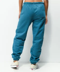 Champion Reverse Weave Boyfriend Fit Teal Sweatpants 11 Champion Reverse Weave Boyfriend Fit Teal Sweatpants -Swimwear Store Champion Reverse Weave Boyfriend Fit Teal Sweatpants 346152 back US