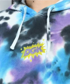 DGK Invade Blue & Purple Tie Dye Hoodie -Swimwear Store DGK Invade Blue Purple Tie Dye Hoodie 354087 alt1 US