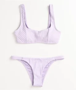 Damsel Photon Super Ribbed Lavender Sport Bikini Top -Swimwear Store Damsel Photon Super Ribbed Lavender Sport Bikini Top 338340 alt2 US
