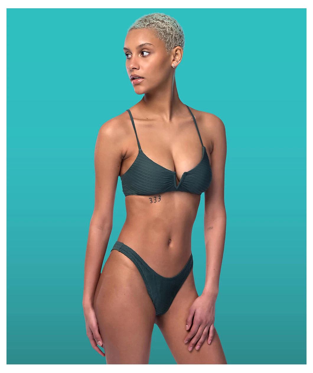 Damsel Sacramento Ropes Turquoise Bralette Bikini Top 4 Damsel Sacramento Ropes Turquoise Bralette Bikini Top - Image 4