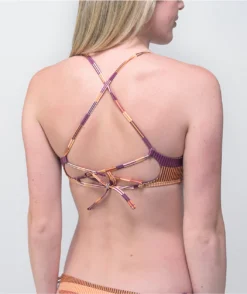 Damsel Vignetto Stripe Triangle Bikini Top -Swimwear Store Damsel Vignetto Stripe Triangle Bikini Top 346292 alt1 US