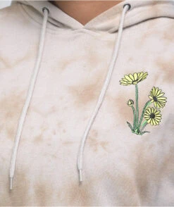 Empyre Fredia Embroidered Tan Tie Dye Hoodie -Swimwear Store Empyre Fredia Embroidered Tan Tie Dye Hoodie 342420 alt1 US