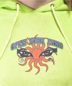 Empyre Fredia Open Your Mind Green Hoodie -Swimwear Store Empyre Fredia Open Your Mind Green Hoodie 351074 alt1 US