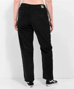 Empyre Jessie E-Waist Black Corduroy Skate Pants -Swimwear Store Empyre Jessie E Waist Black Corduroy Skate Pants 363225 alt5 US
