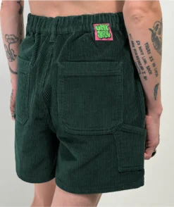 Empyre Laurel Ponderosa Green Corduroy Carpenter Shorts -Swimwear Store Empyre Laurel Ponderosa Green Corduroy Carpenter Shorts 366301 alt2 US