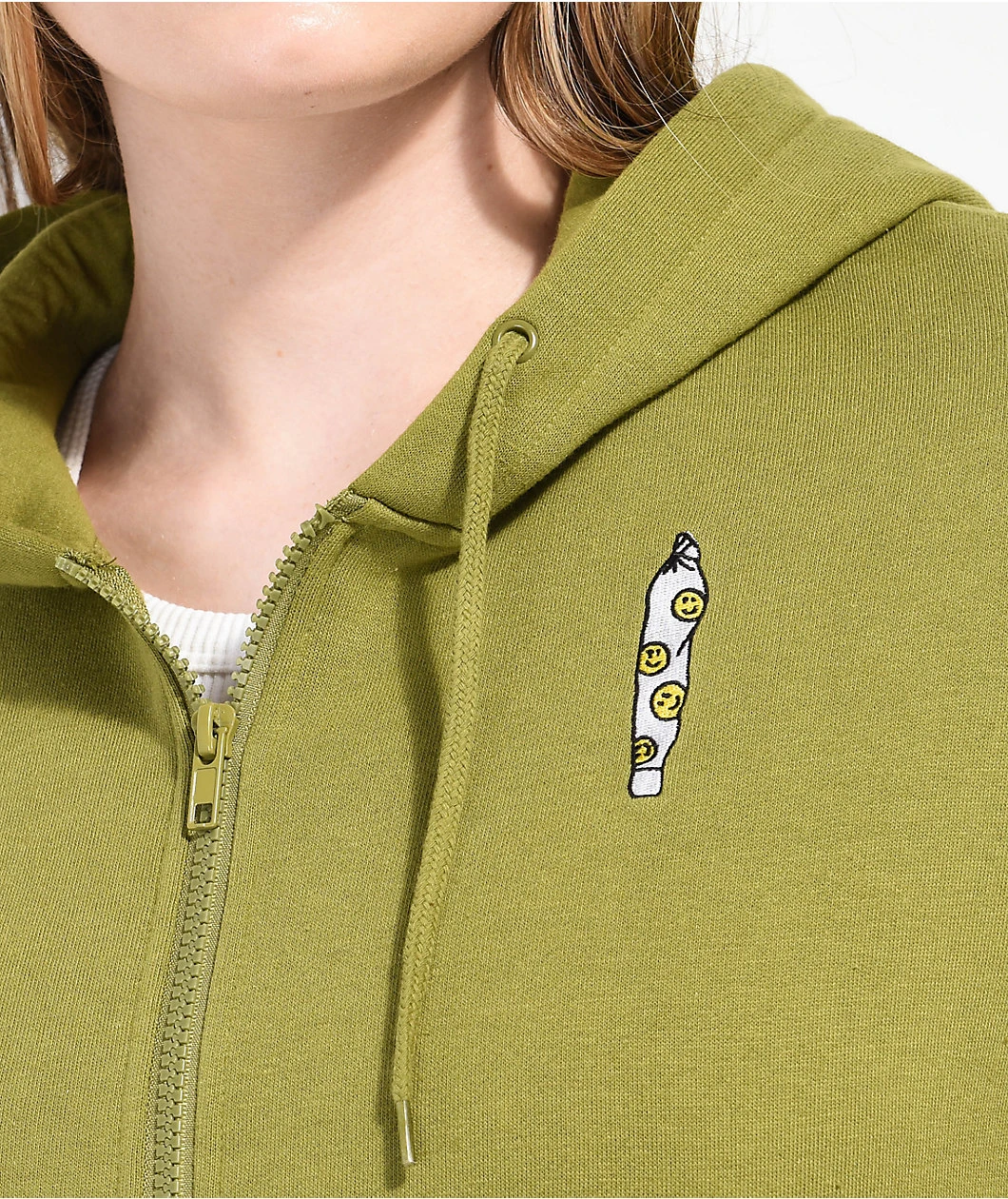 Empyre Smile Green Zip Hoodie 3 Empyre Smile Green Zip Hoodie - Image 3