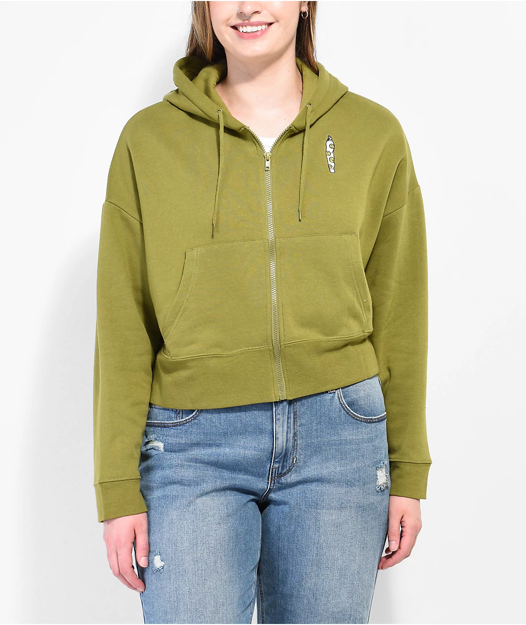 Empyre Smile Green Zip Hoodie 1 Empyre Smile Green Zip Hoodie