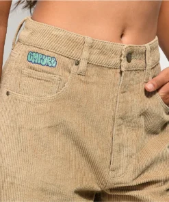 Empyre Tori 90s Khaki Corduroy Skate Pants -Swimwear Store Empyre Tori 90s Khaki Corduroy Skate Pants 348746 alt1 US