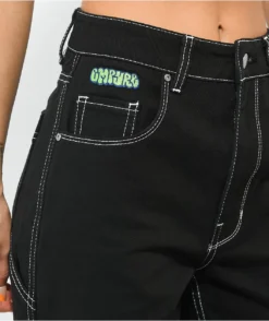 Empyre Tori Black Carpenter Skate Pants -Swimwear Store Empyre Tori Black Carpenter Skate Pants 361406 alt3 US