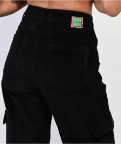 Empyre Tori Black Corduroy Cargo Skate Pants -Swimwear Store Empyre Tori Black Corduroy Cargo Skate Pants 362829 alt3 US