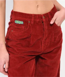 Empyre Tori Pleated Wine Corduroy Skate Pants -Swimwear Store Empyre Tori Pleated Wine Corduroy Skate Pants 363552 alt2 US