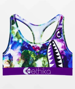 Ethika Bomber Marble Petal Sports Bra