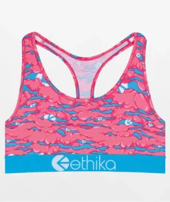 Ethika Chew Pink & Blue Sports Bra