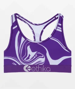 Ethika Purple Wave Sports Bra