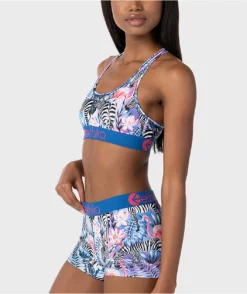 Ethika Zebra Paradise Blue Boyshort Underwear -Swimwear Store Ethika Zebra Paradise Blue Boyshort Underwear 342877 alt2 US