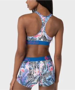 Ethika Zebra Paradise Blue Sports Bra -Swimwear Store Ethika Zebra Paradise Blue Sports Bra 342876 alt1 US