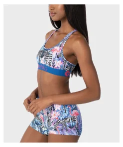 Ethika Zebra Paradise Blue Sports Bra -Swimwear Store Ethika Zebra Paradise Blue Sports Bra 342876 alt2 US