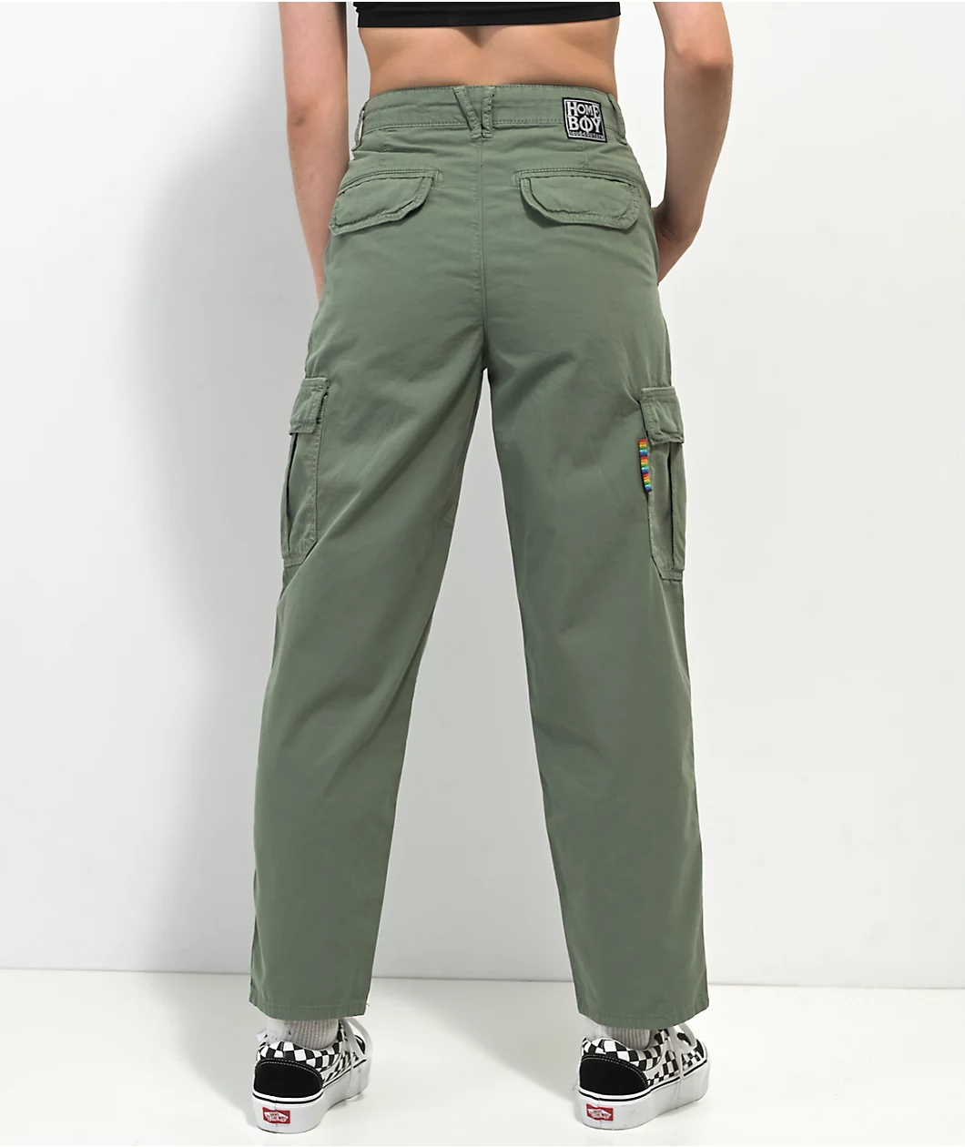 Homeboy X-Tra Olive Cargo Pants 2 Homeboy X-Tra Olive Cargo Pants - Image 2