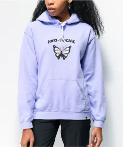 JV By Jac Vanek Anti-Social Purple Hoodie