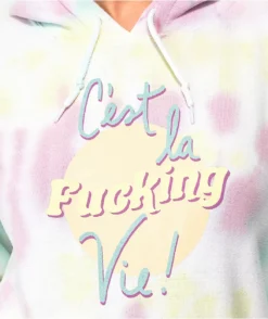JV By Jac Vanek Cest La Vie Pastel Tie Dye Hoodie -Swimwear Store JV by Jac Vanek Cest La Vie Pastel Tie Dye Hoodie 352294 alt1 US
