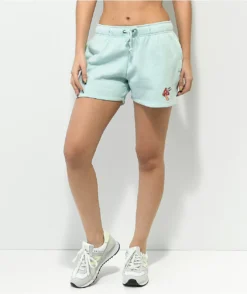 JV By Jac Vanek High There Blue Sweat Shorts -Swimwear Store JV by Jac Vanek High There Blue Sweat Shorts 355449 front US