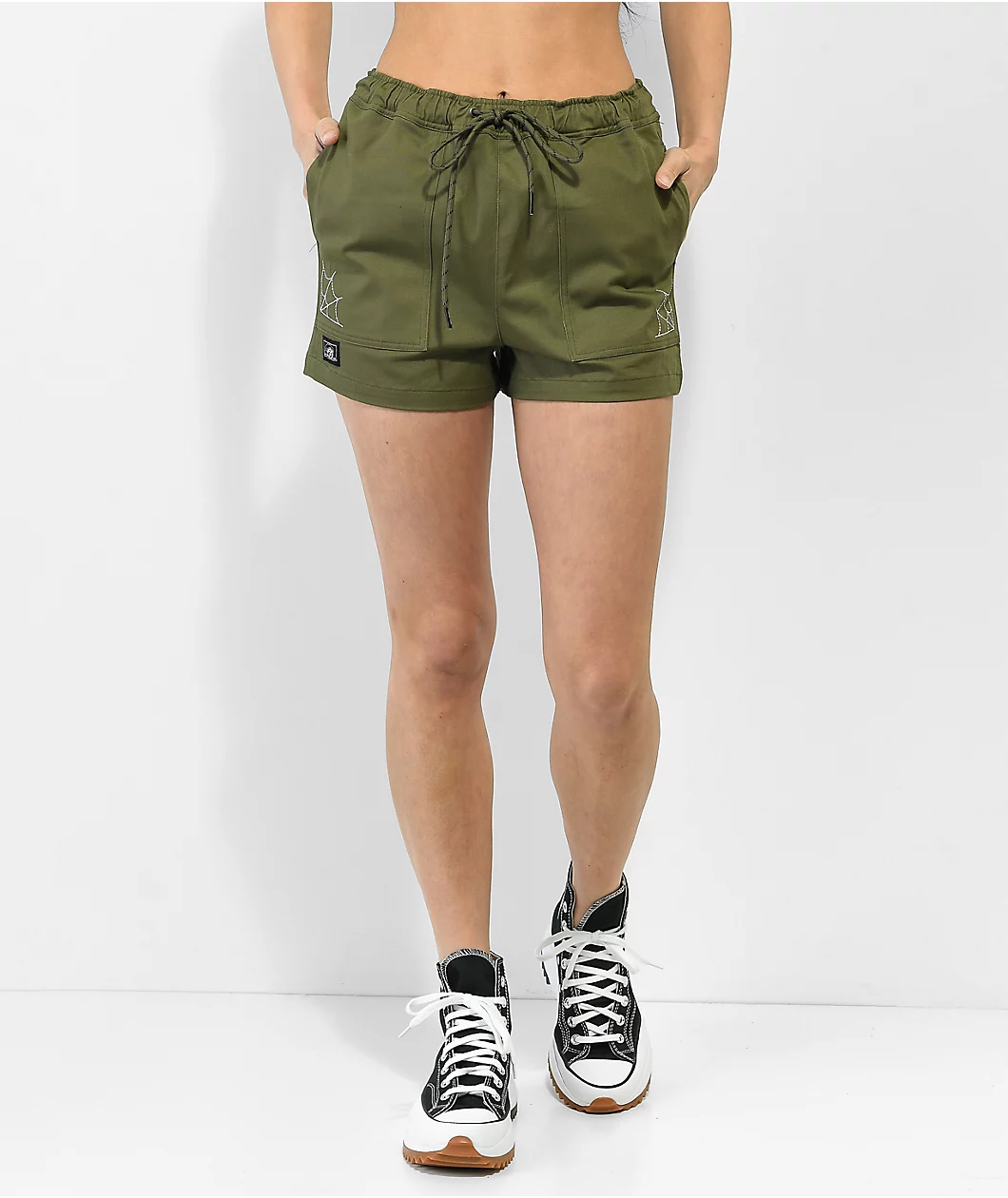Lurking Class By Sketchy Tank Spiderweb Green Shorts 1 Lurking Class By Sketchy Tank Spiderweb Green Shorts