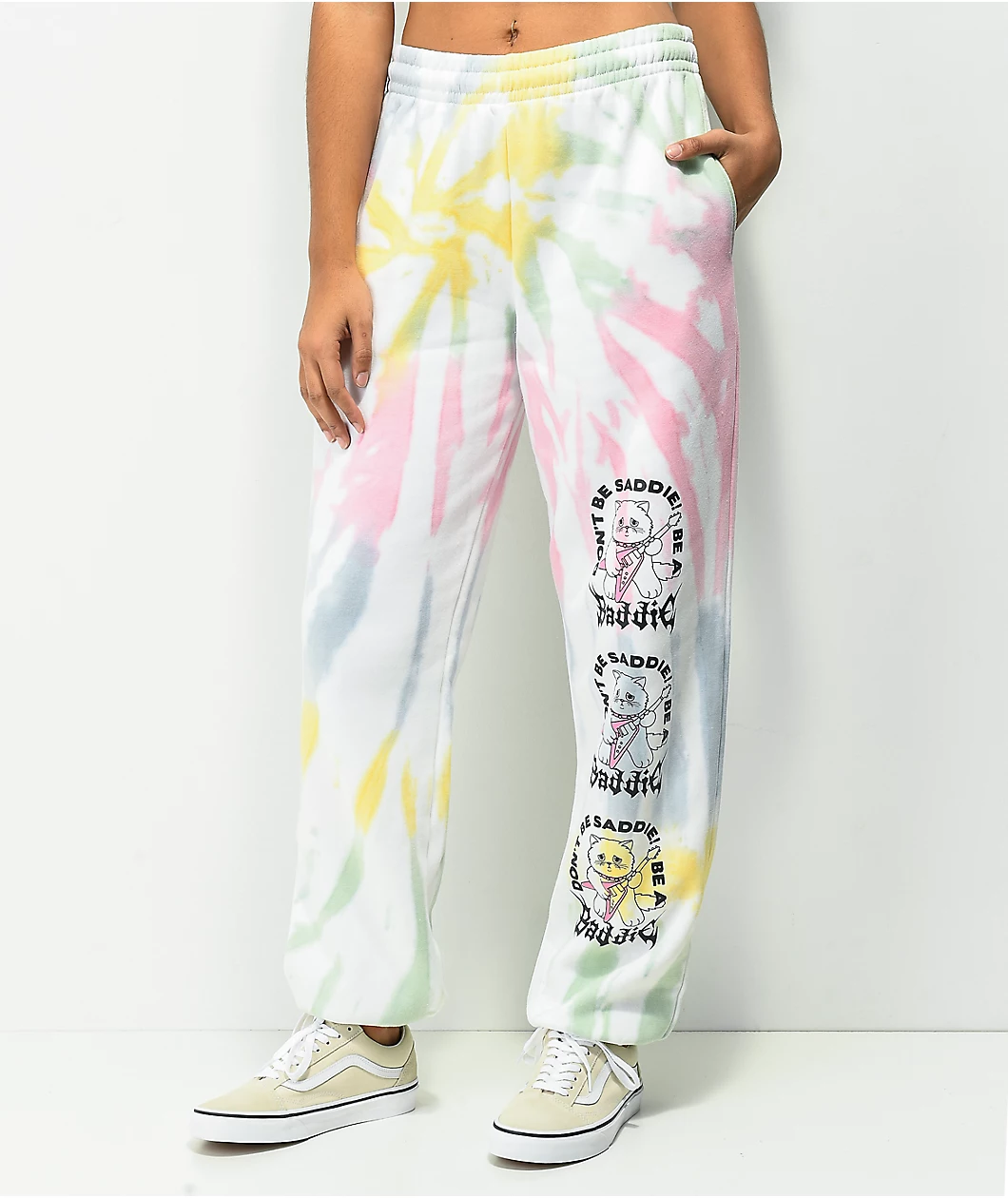 NGOrder Saddie Baddie Multicolor Tie Dye Sweatpants 1 NGOrder Saddie Baddie Multicolor Tie Dye Sweatpants
