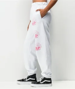 NGOrder What About Pizza White Sweatpants -Swimwear Store NGOrder What About Pizza White Sweatpants 345605 alt1 US