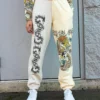 NGOrder Yin Yang Dragon Panel Yellow & Beige Sweatpants